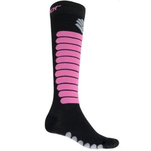 SENSOR ponožky Zero Merino čierna / fialová 17200094 9/11 UK